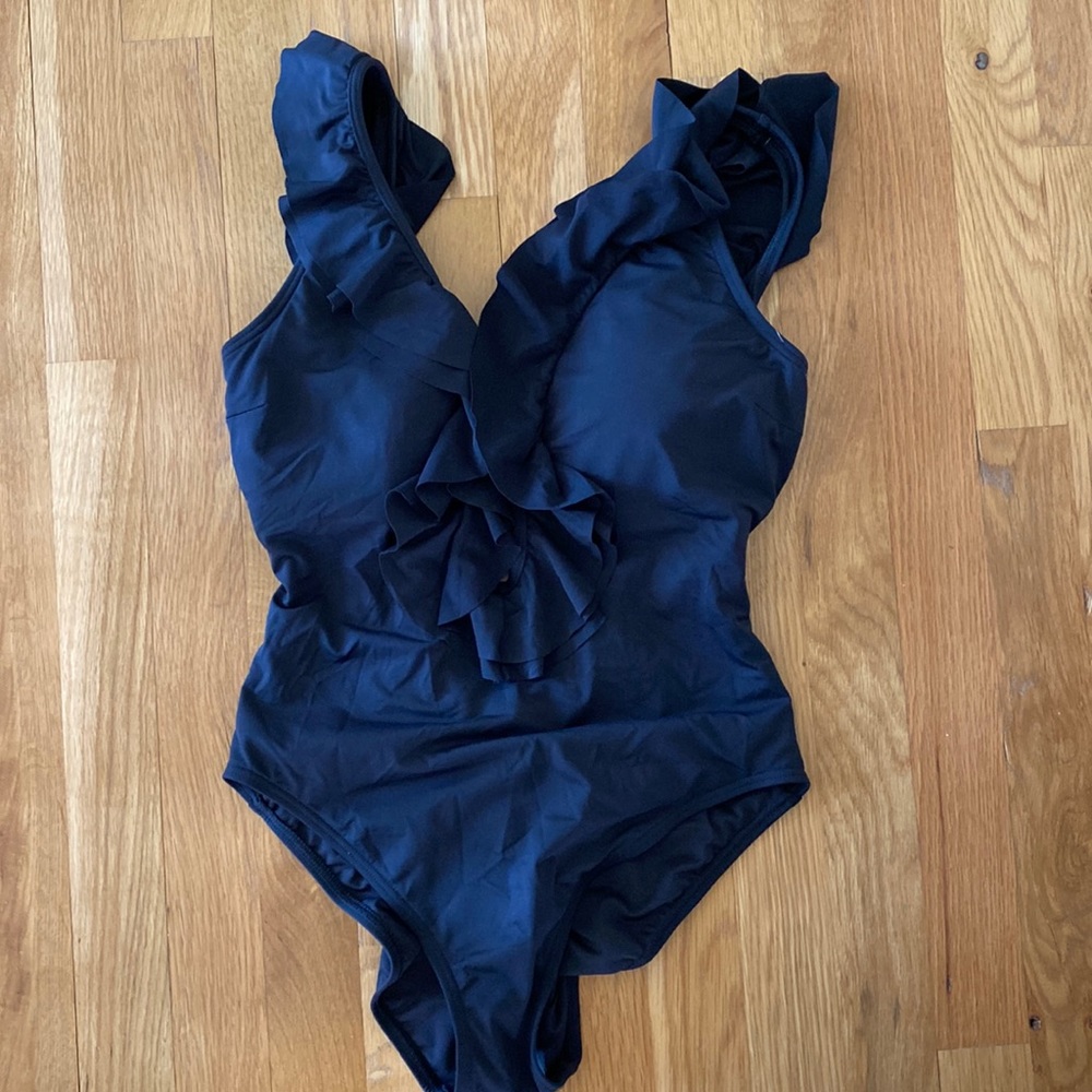 Michael Kors  One Piece  Black Swimsuit